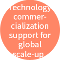 Technology commercialization support for global scale-up
